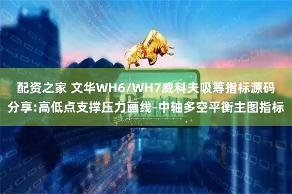 配资之家 文华WH6/WH7威科夫吸筹指标源码分享:高低点支撑压力画线-中轴多空平衡主图指标